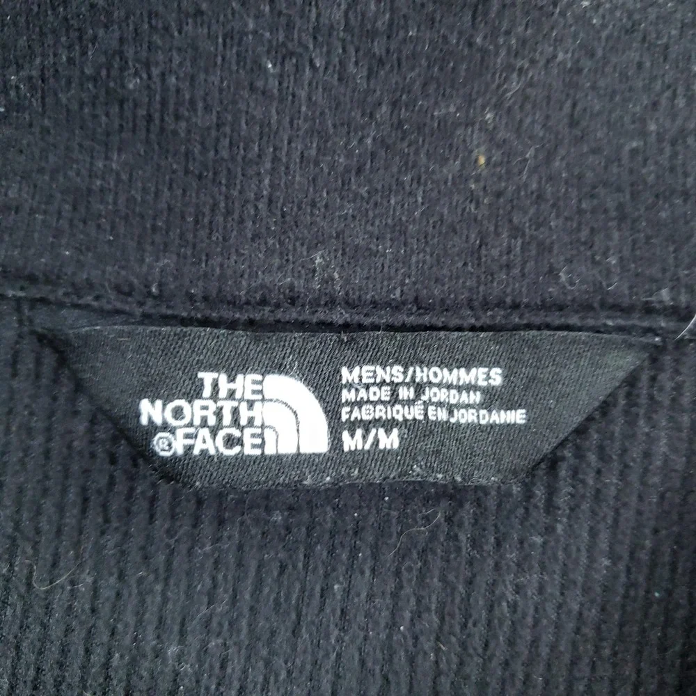The North Face Vest Mens Medium Black Windwall Windbreaker Full Zip Pockets Z